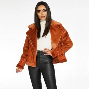 Faux Suede Jacket by Quiz